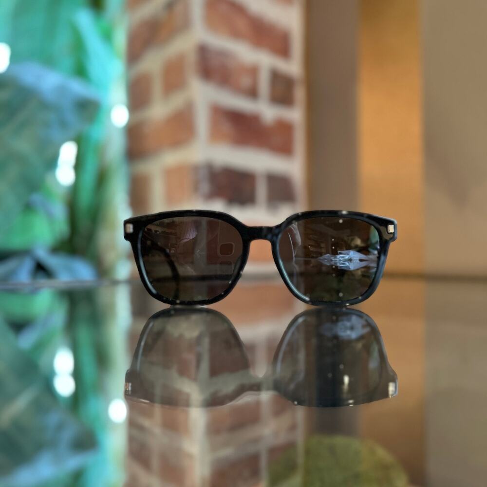 FENDI FE40001U 01A Black Acetate Square Sunglasses